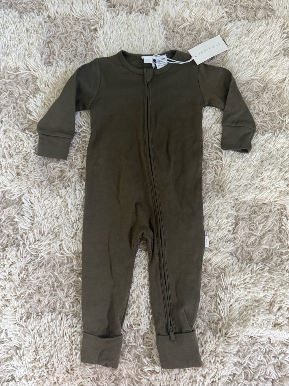 Jamie Kay Olive Green Zip Front One-Piece